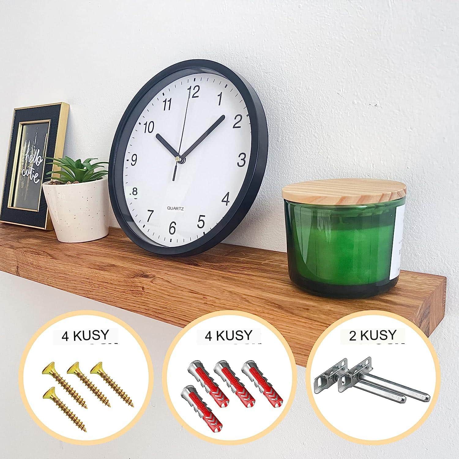 Regal hrast 100 cm - Slika 4