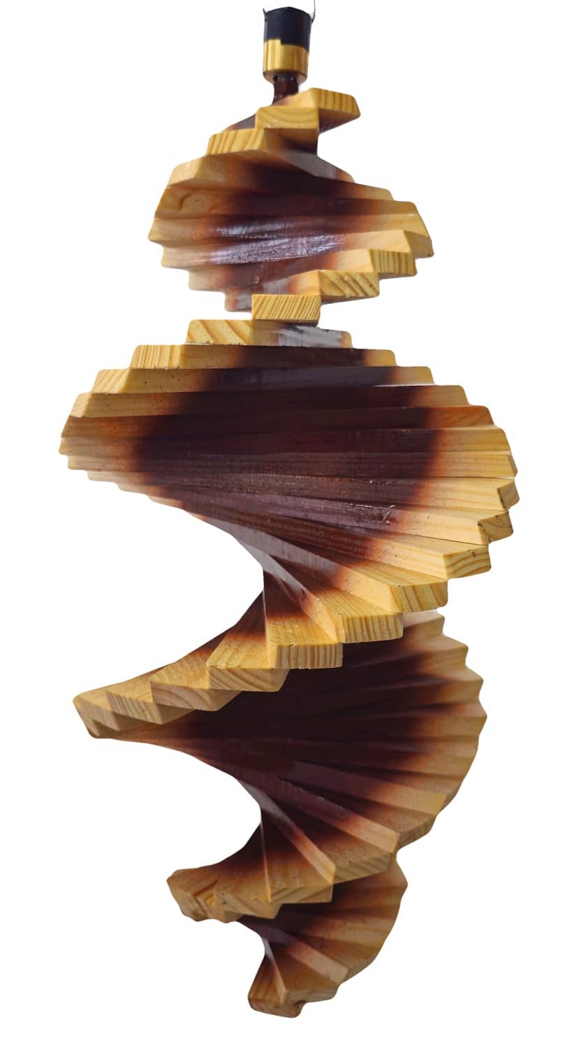 Lesena spirala za veter 100 cm