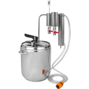 Destilator in lonec na pritisk 2 v 1, 12L, hladilnik + 2x usedalnik