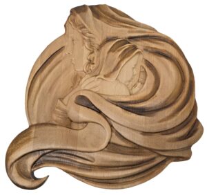 Slika Device Marije z Jezusom Kristusom 40 x 40 cm