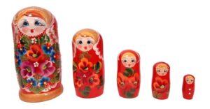 Originalna ruska matrjoška 18 cm, komplet 5 kom